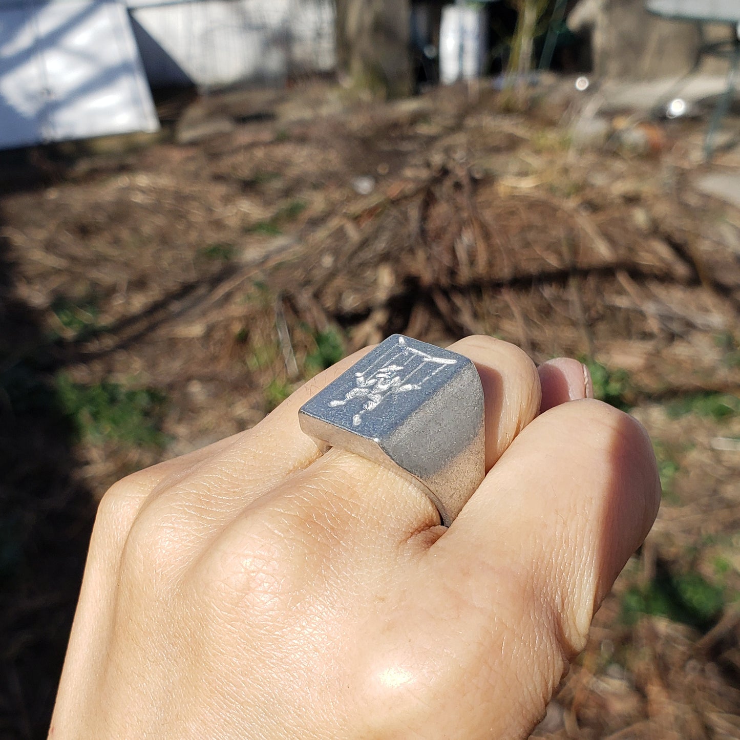 Puppet wax seal signet ring