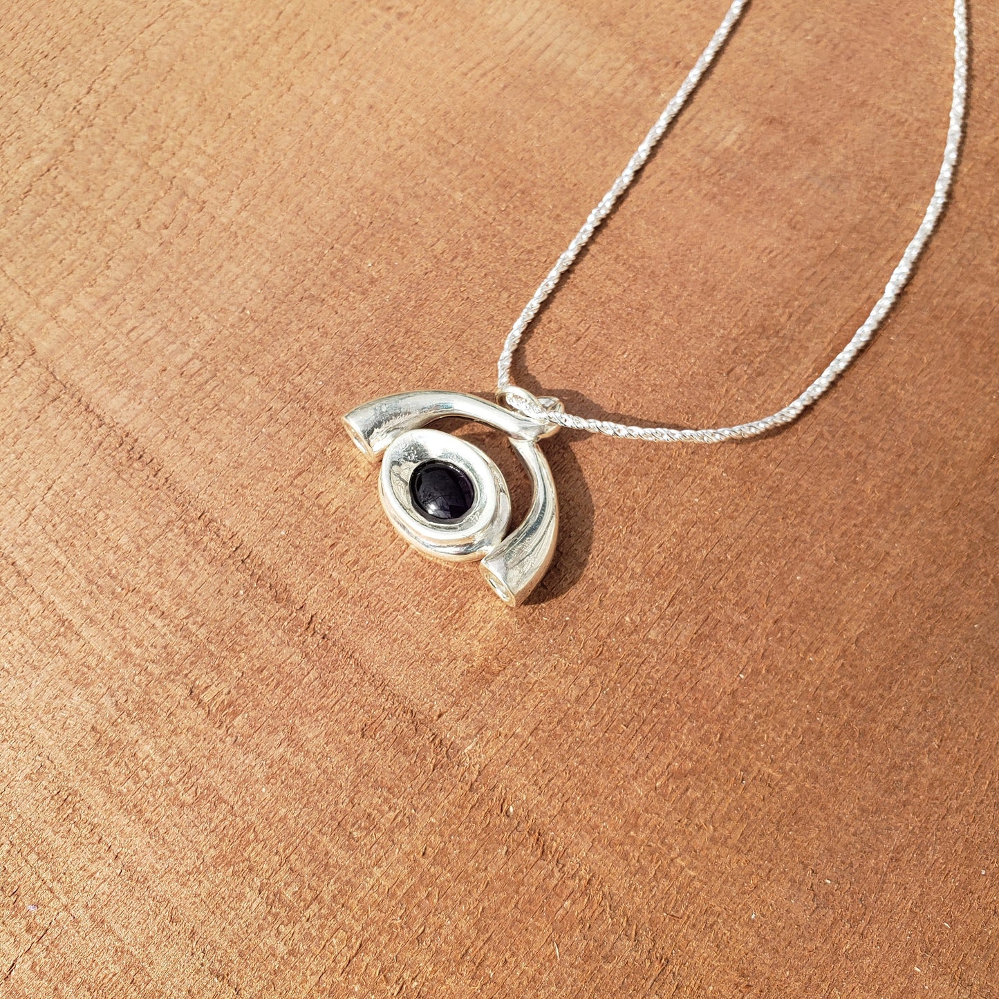 Amethyst horn pendant