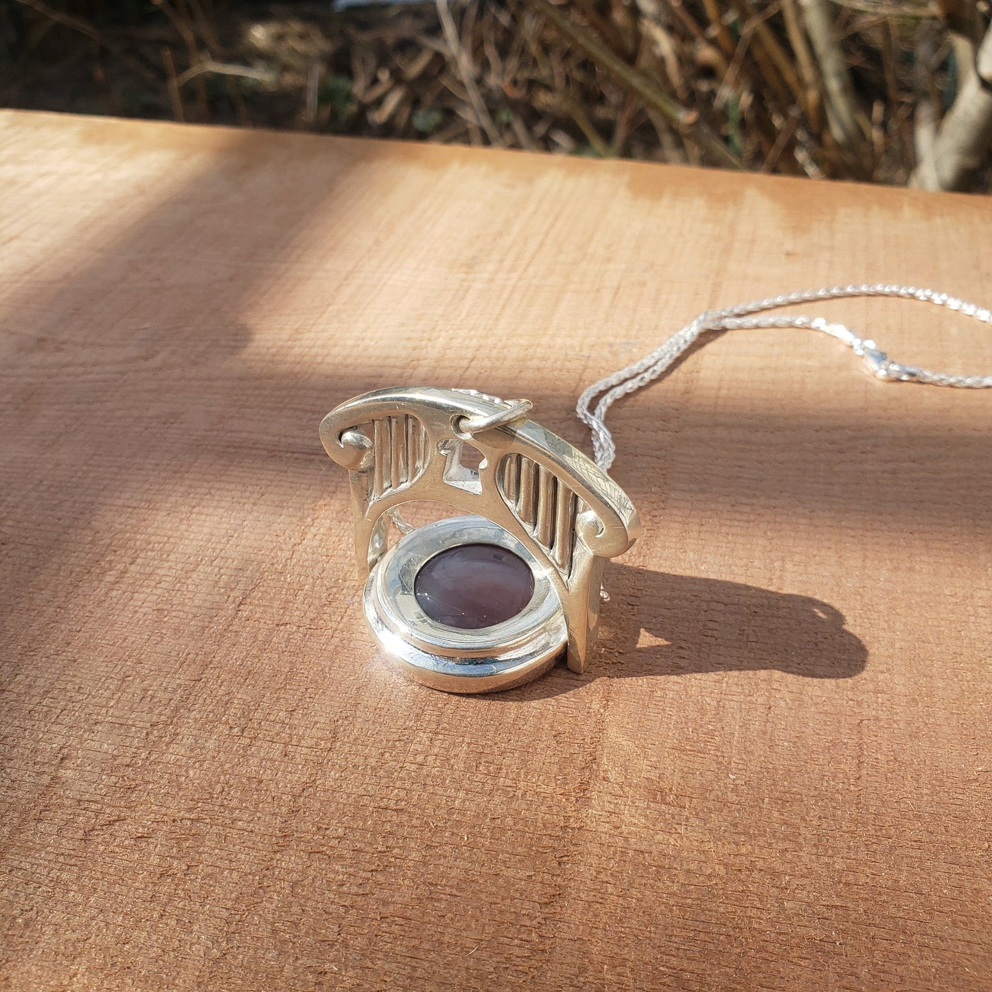 Agate toast pendant