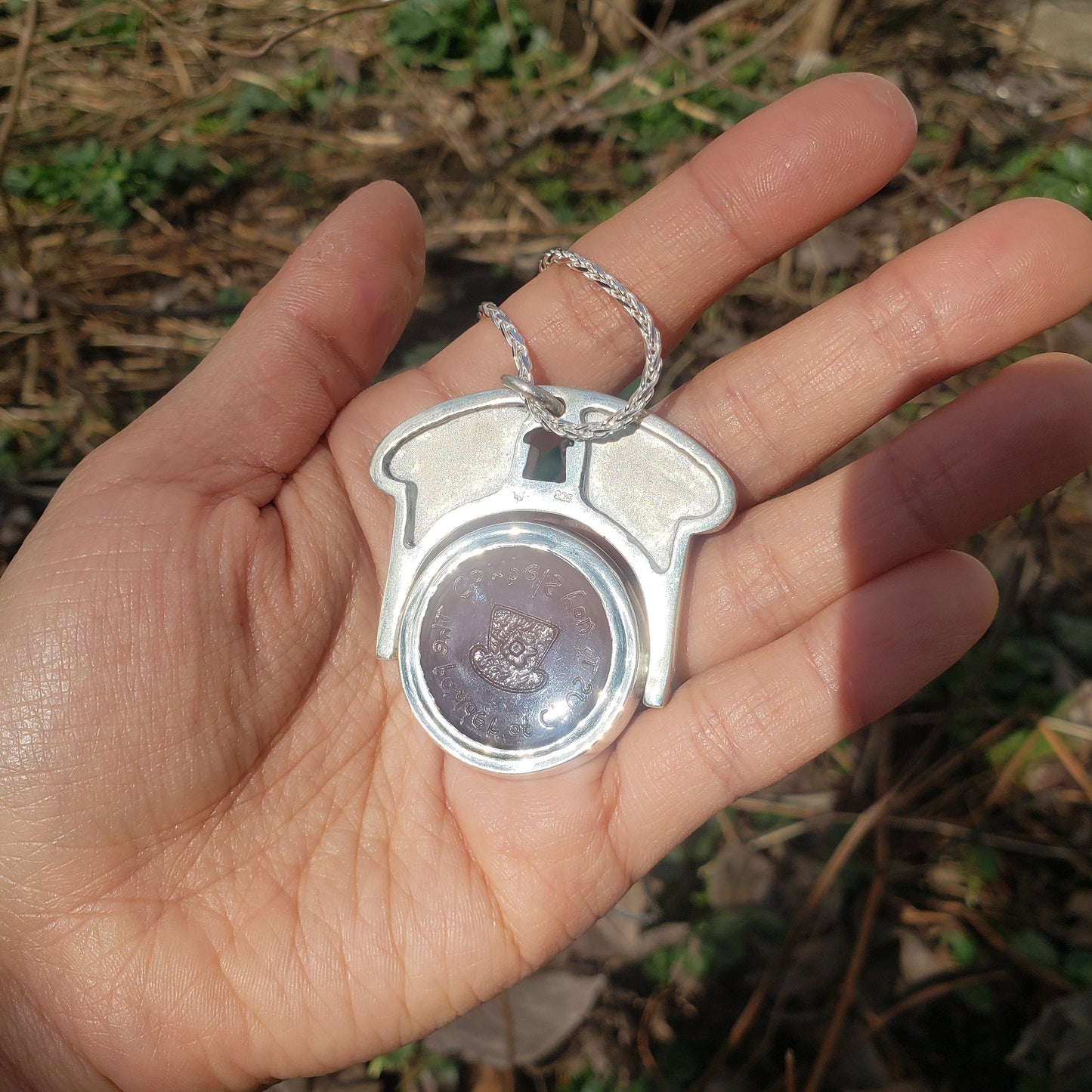 Agate toast pendant