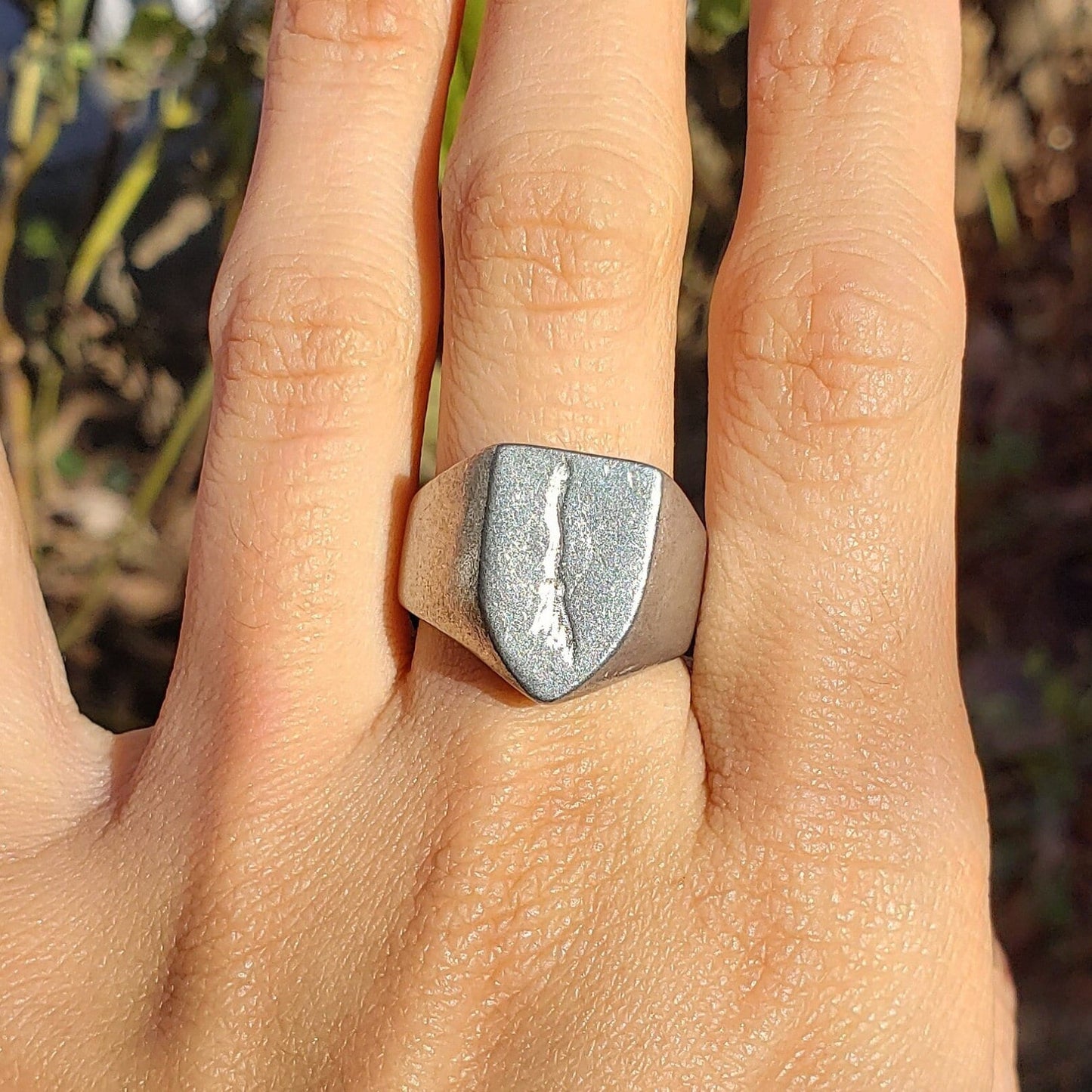 Broom wax seal signet ring