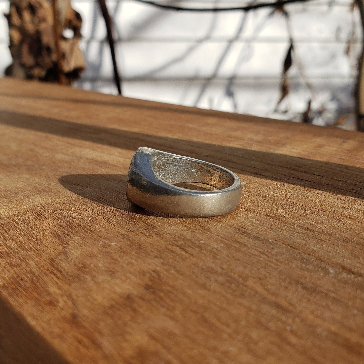 Earth sign wax seal signet ring