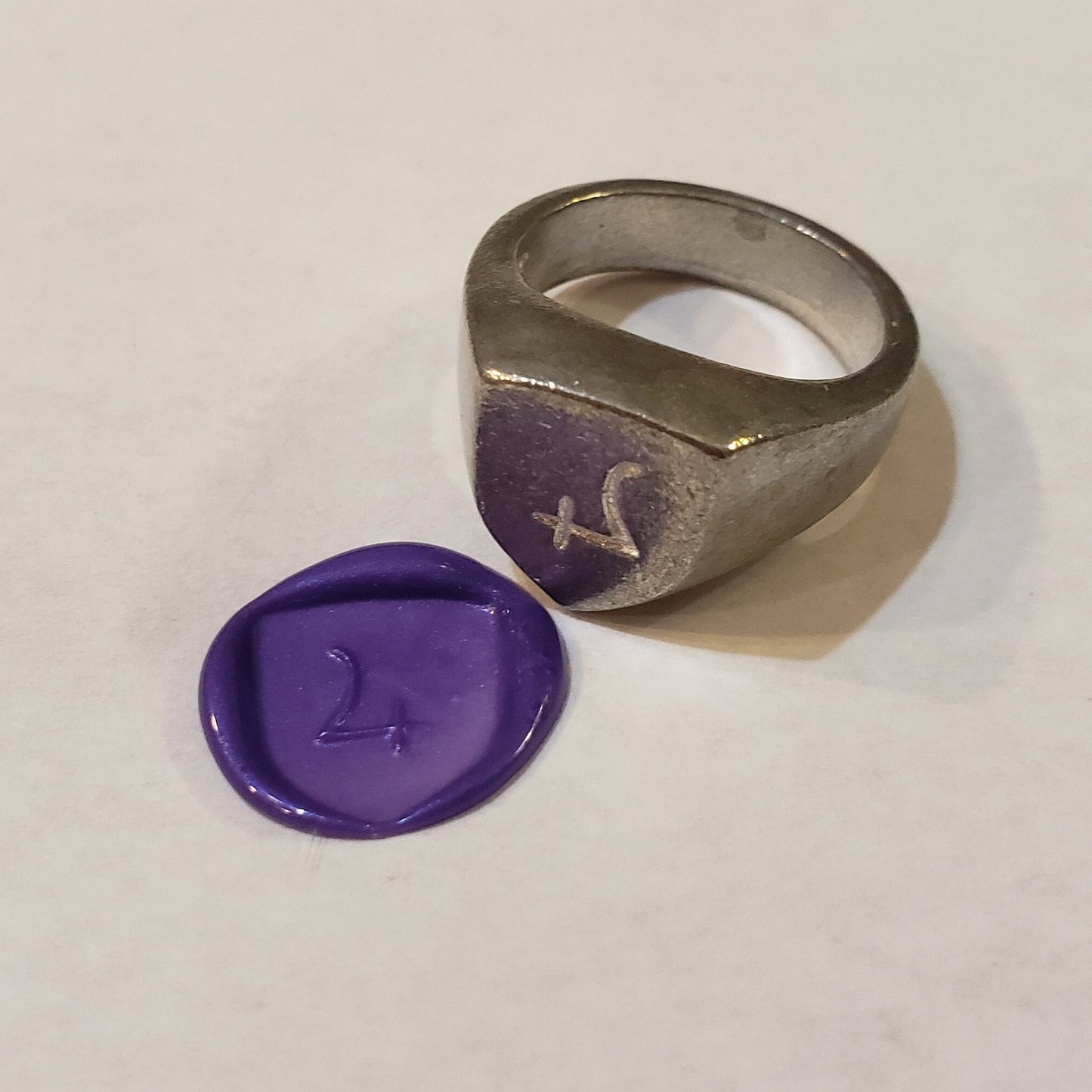 Jupiter sign wax seal signet ring