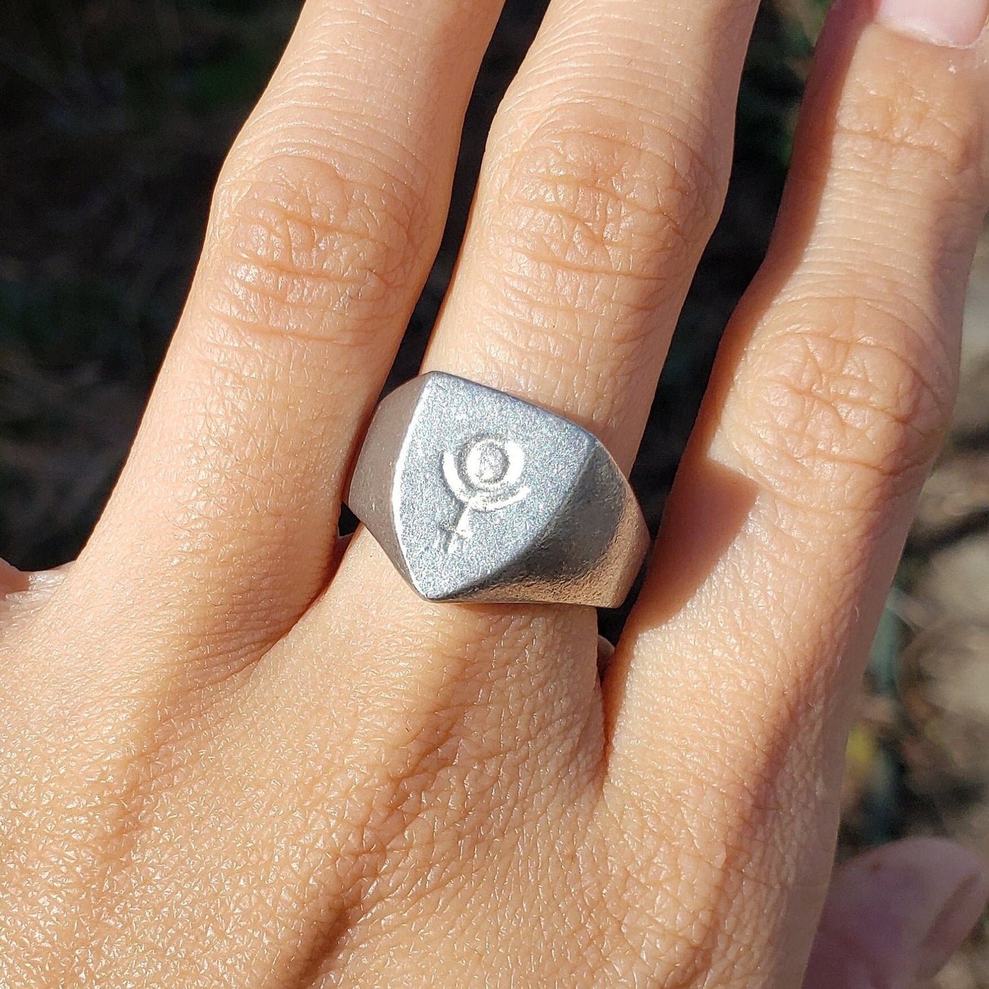 Pluto sign wax seal signet ring