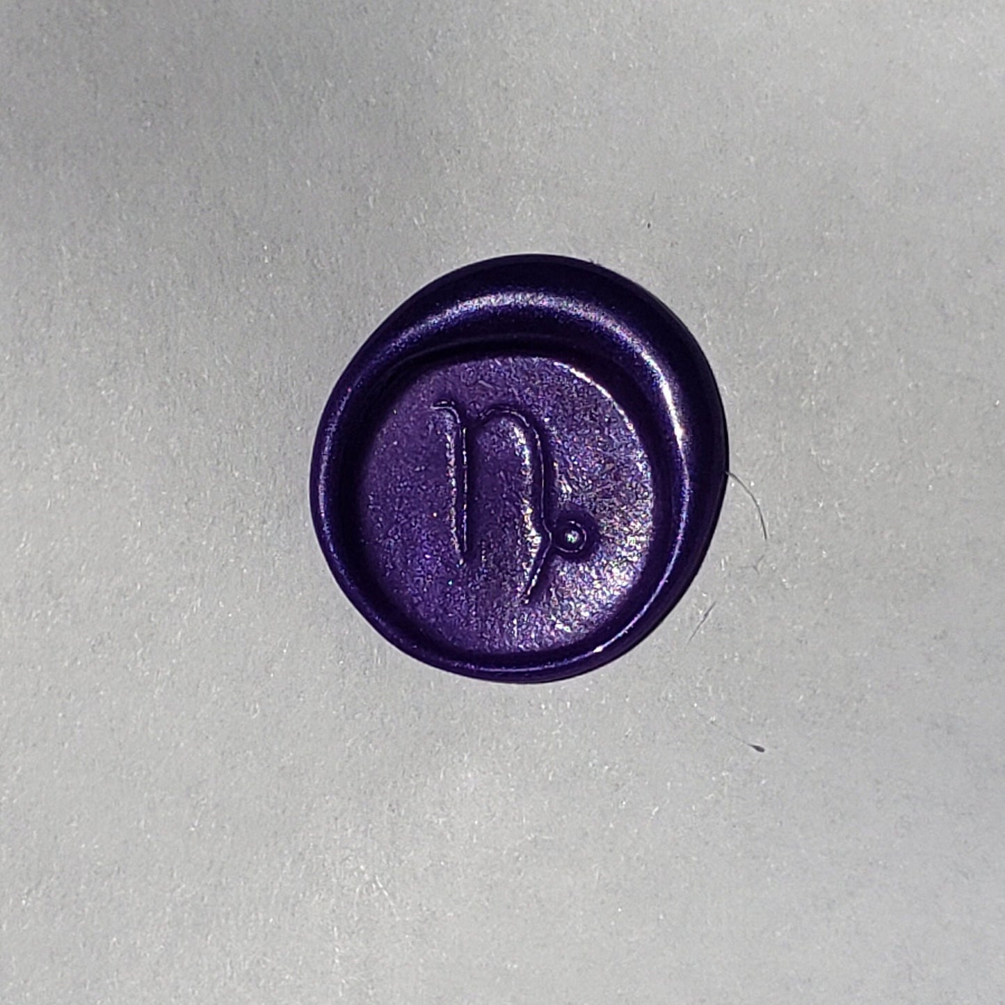 Capricorn sign wax seal signet ring