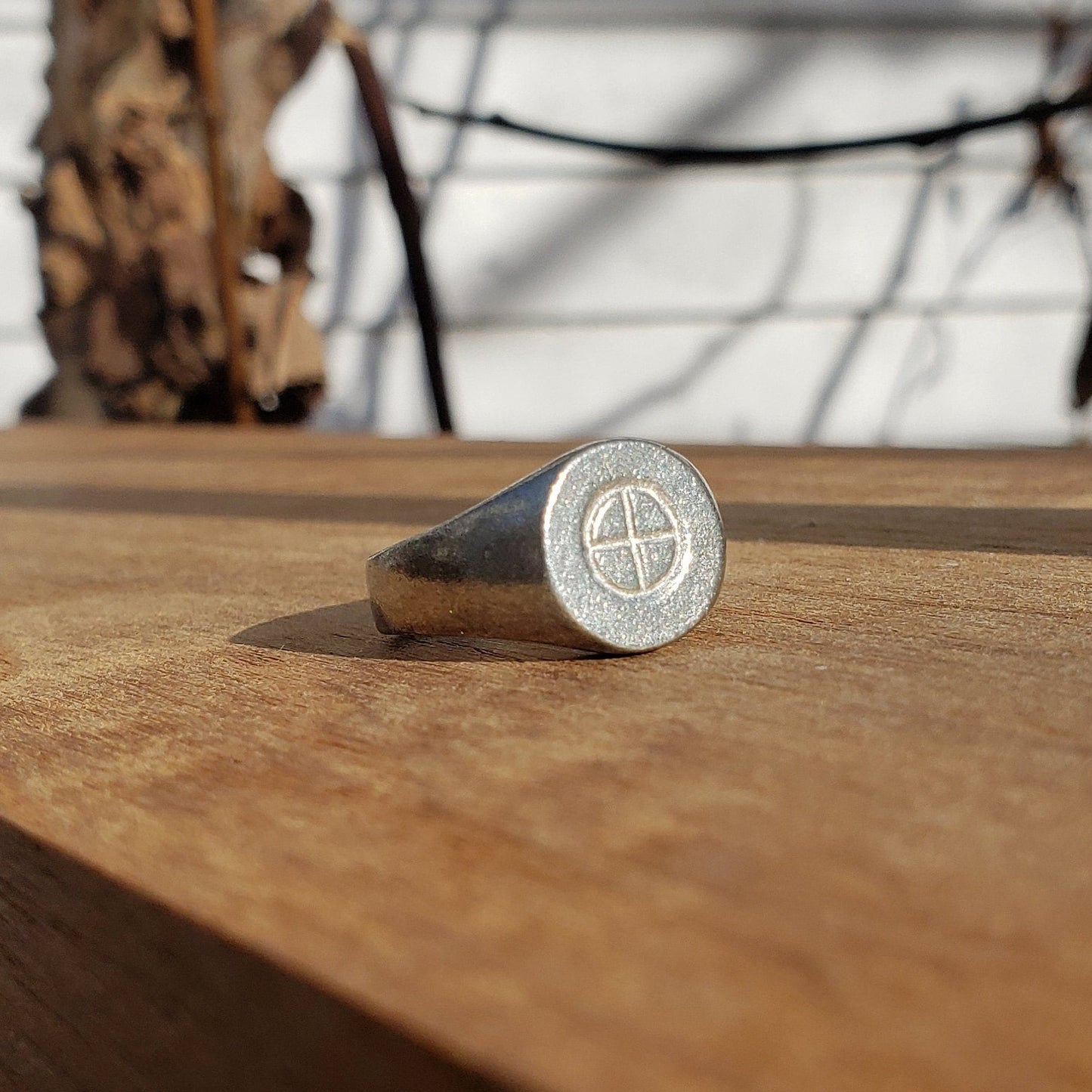 Earth sign wax seal signet ring