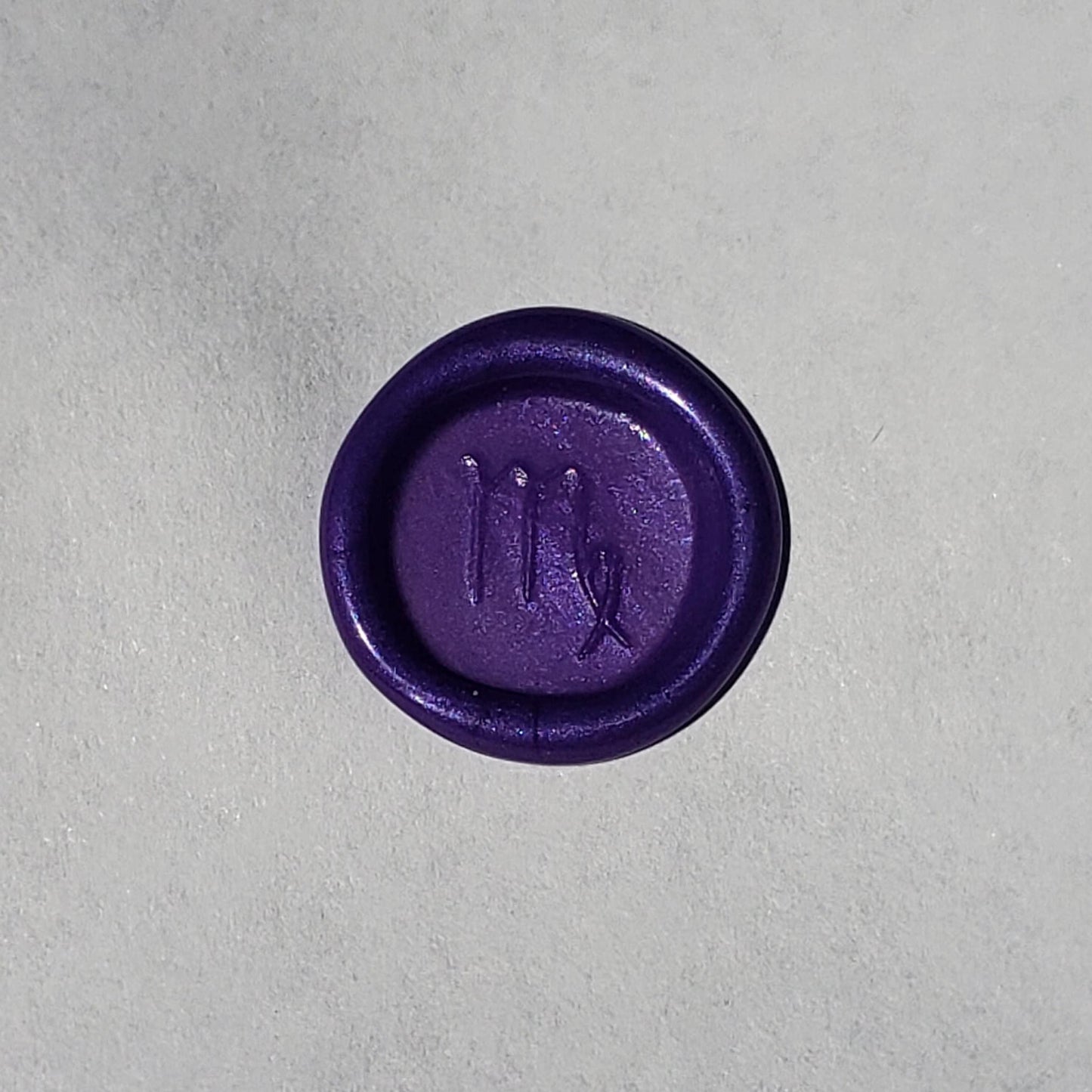 Virgo sign wax seal signet ring