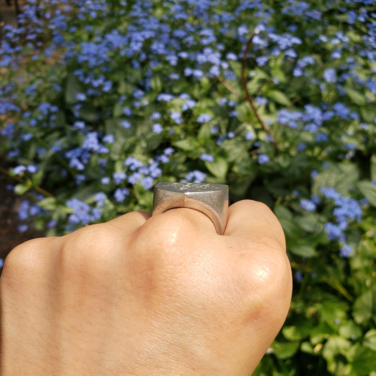 Angel devil friend wax seal signet ring