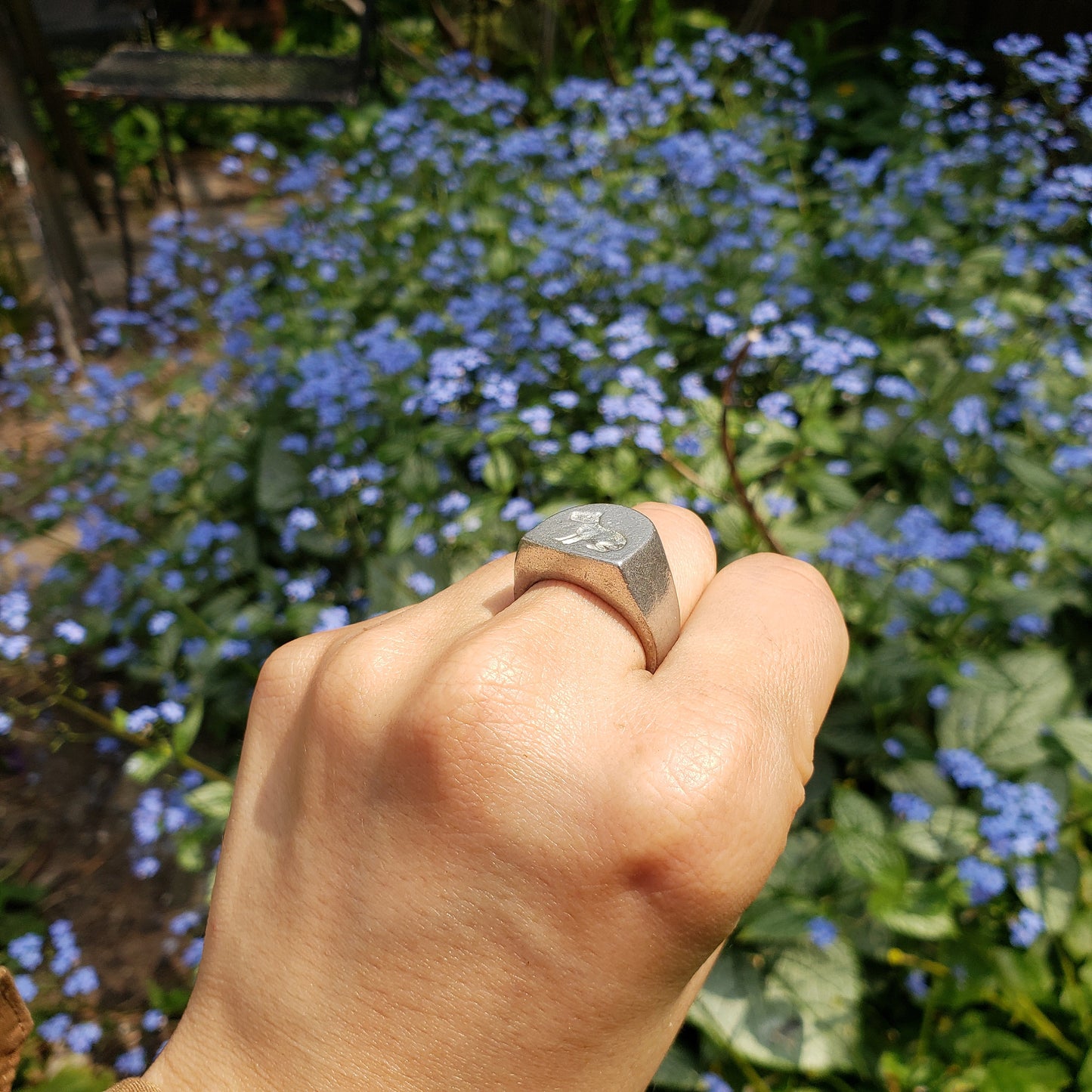 Capybara wax seal signet ring