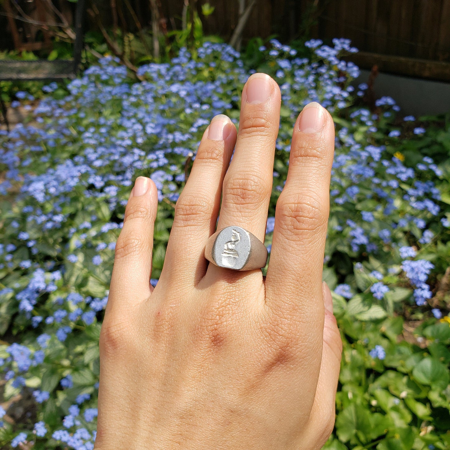 Drummer wax seal signet ring