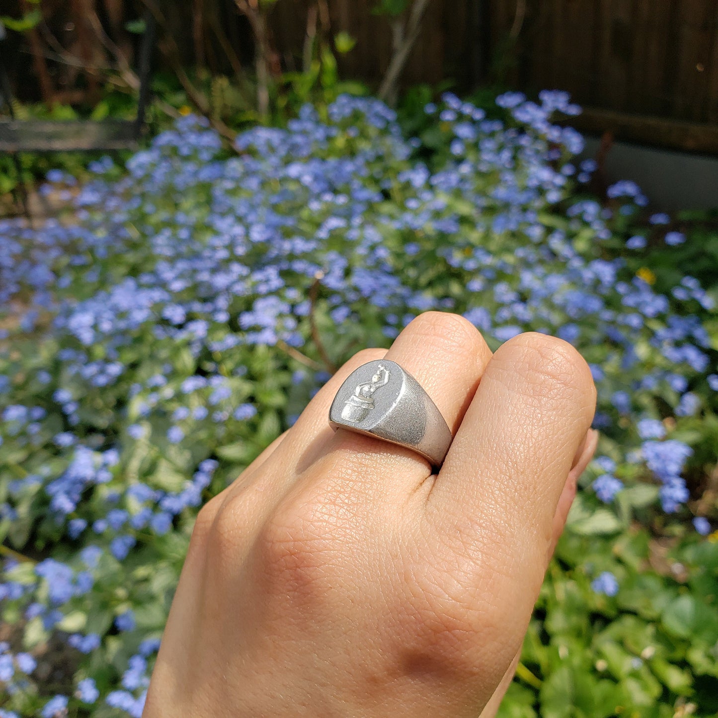 Drummer wax seal signet ring