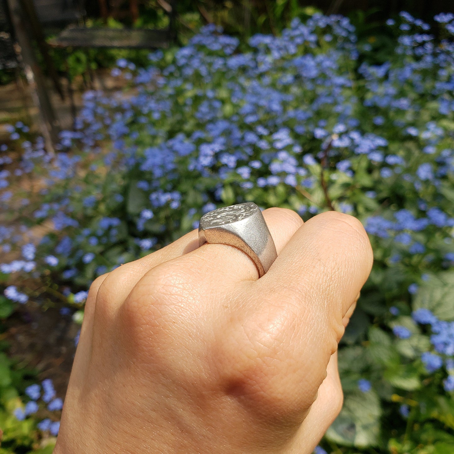 Electric eel wax seal signet ring