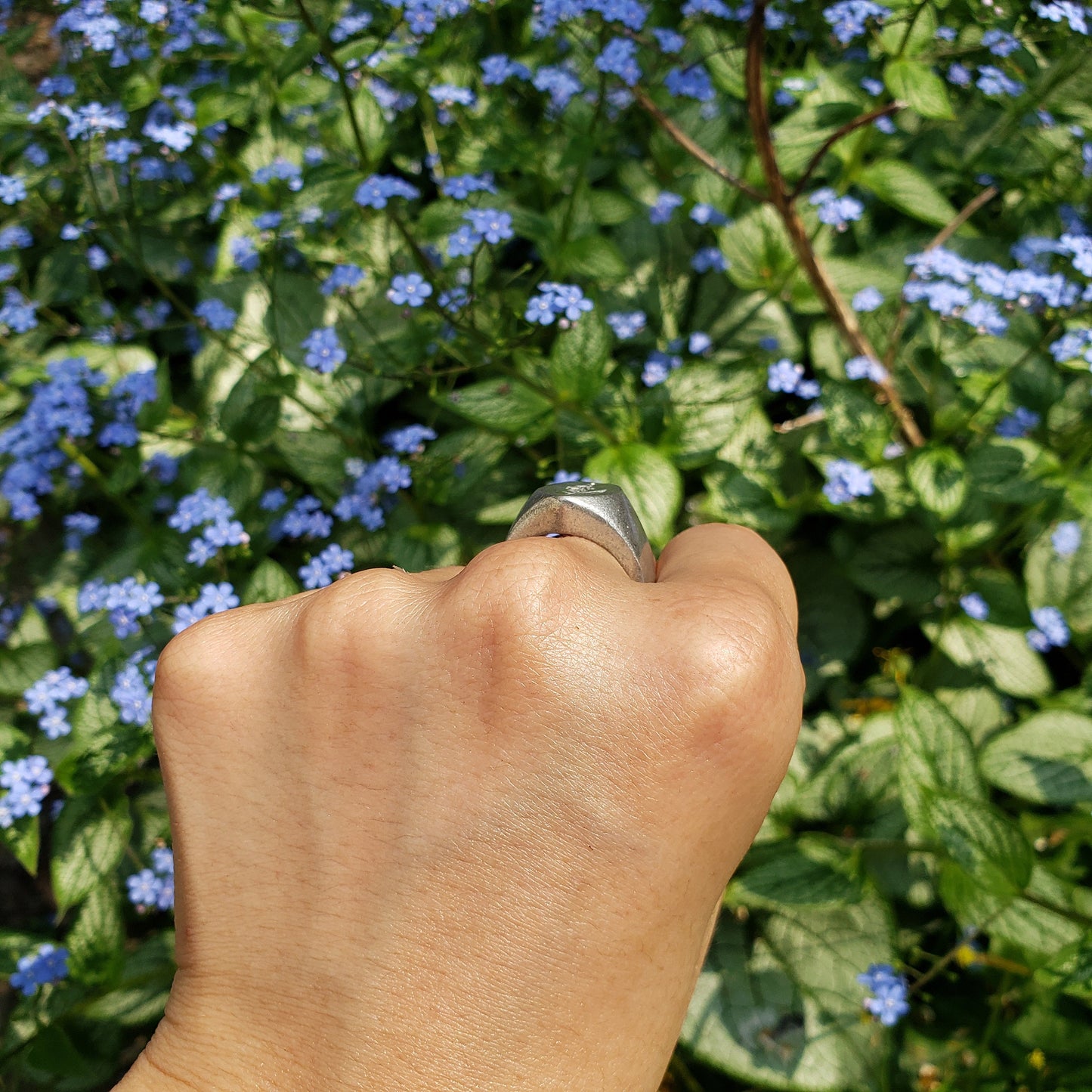 Foxglove wax seal signet ring