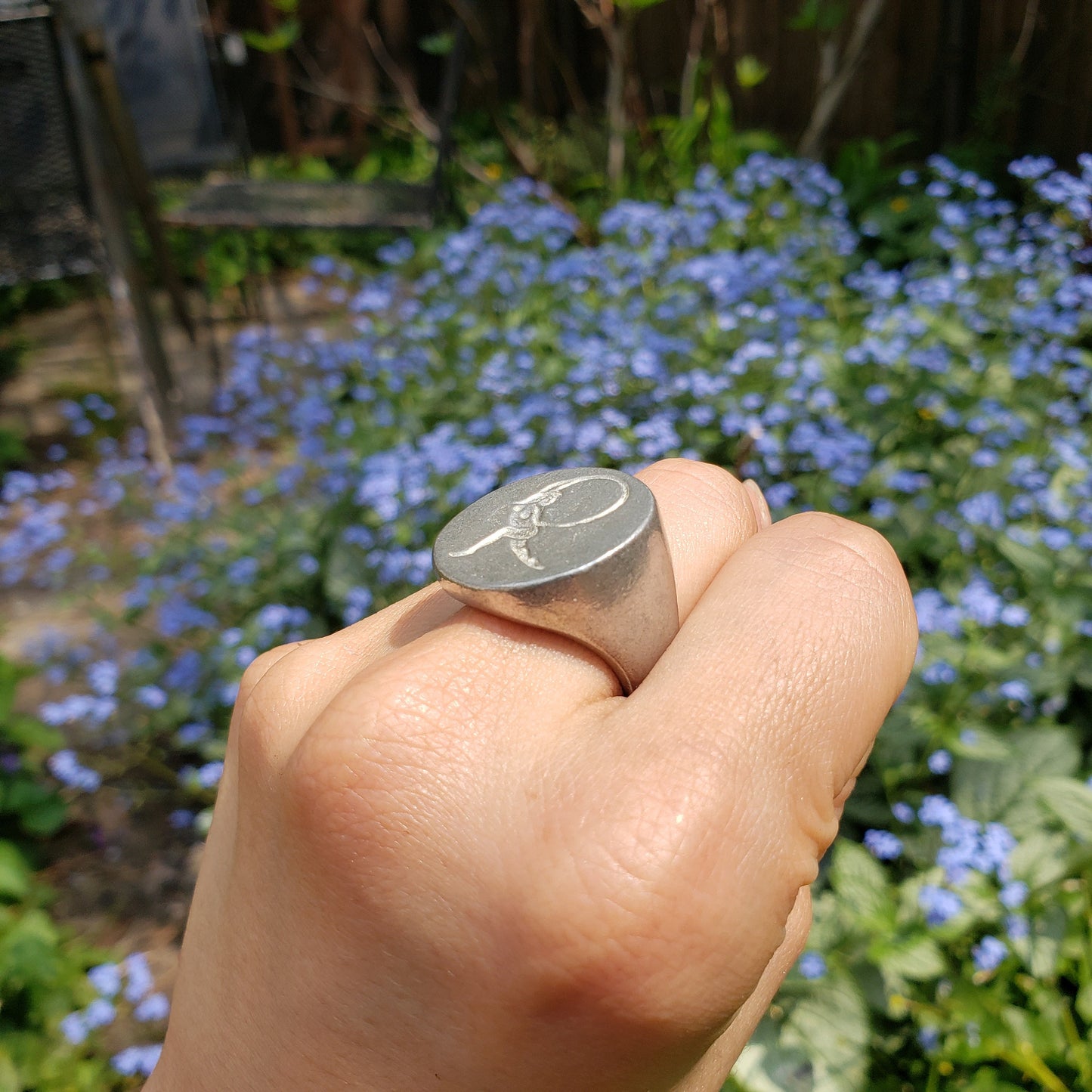 Gymnastics hoop wax seal signet ring