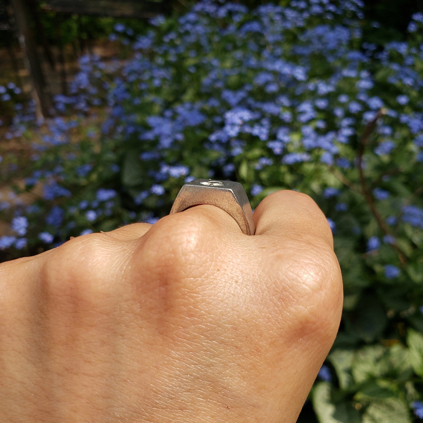 Heart lock wax seal signet ring