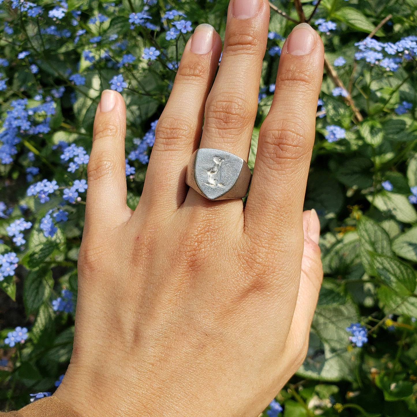 Prairie dog wax seal signet ring