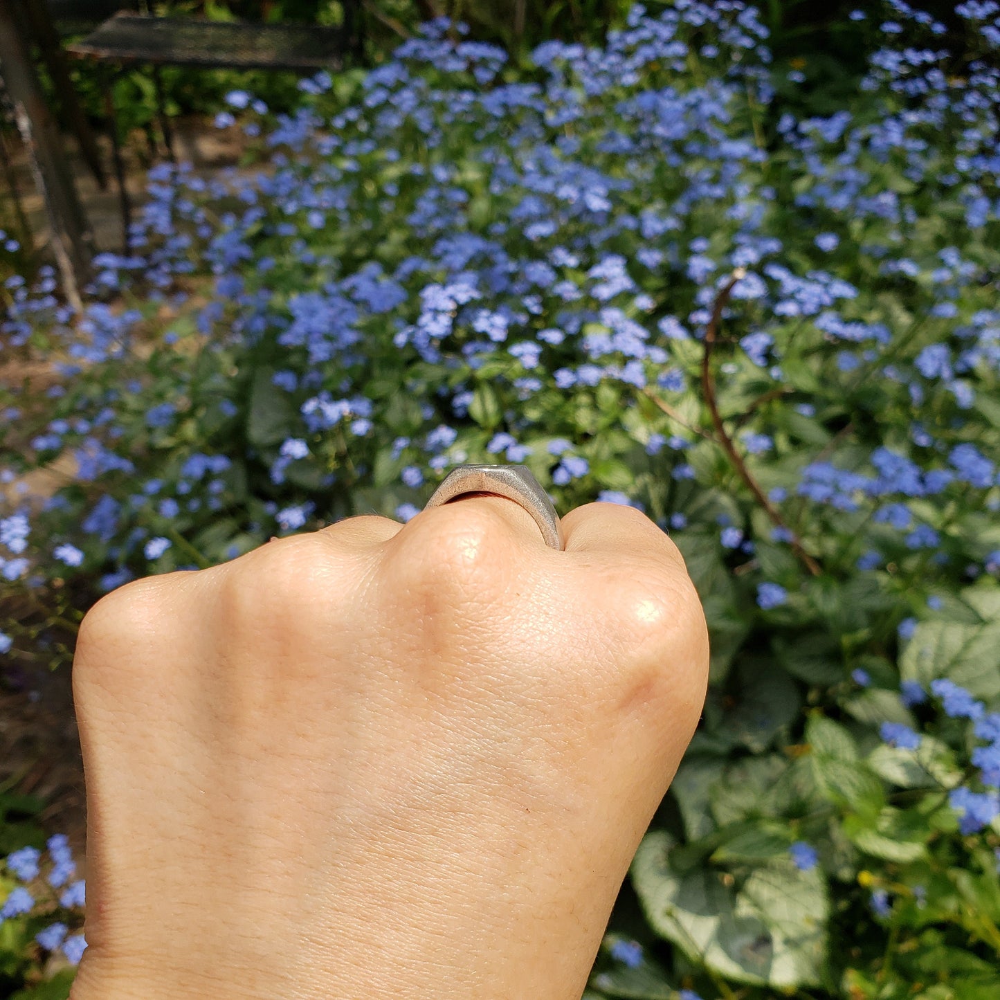 Wishbone wax seal signet ring