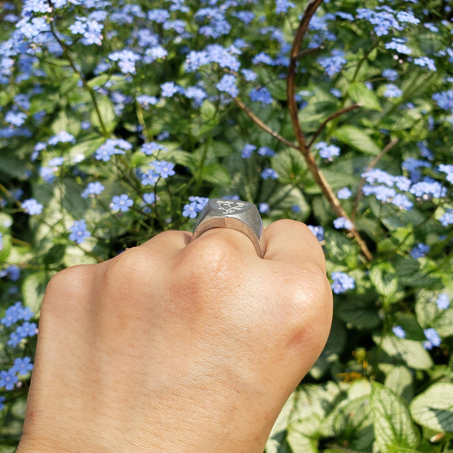 Yarrow wax seal signet ring