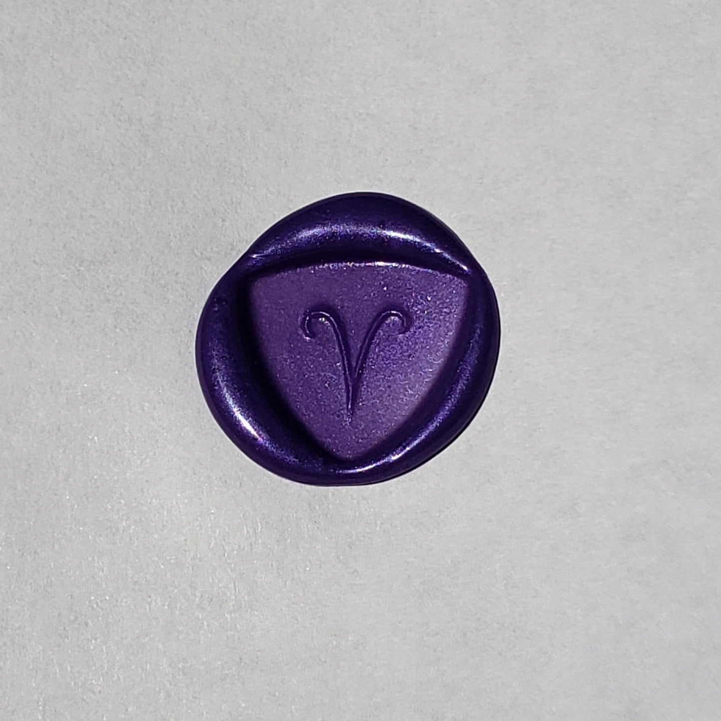 Aries sign wax seal signet ring