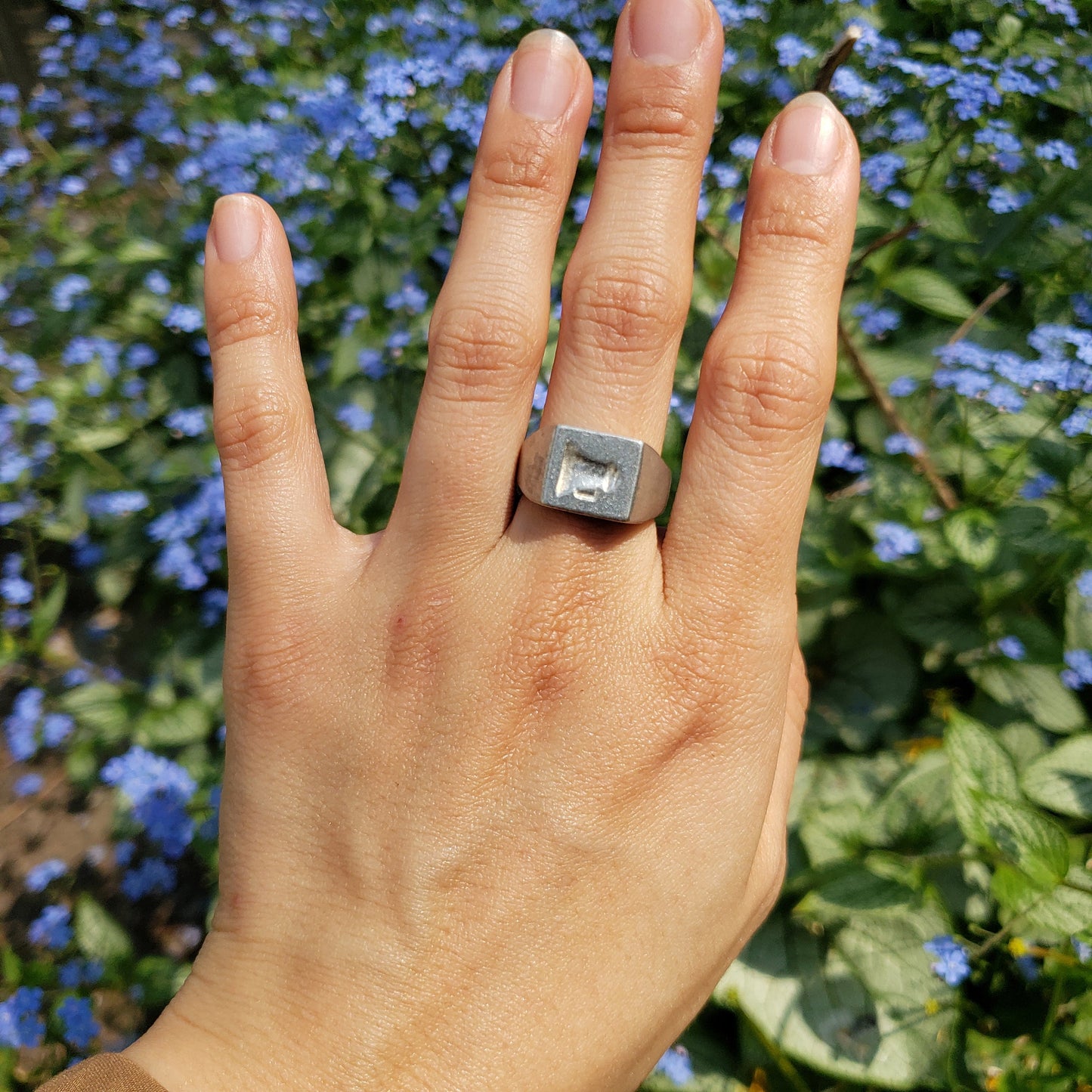 Bullhorn wax seal signet ring