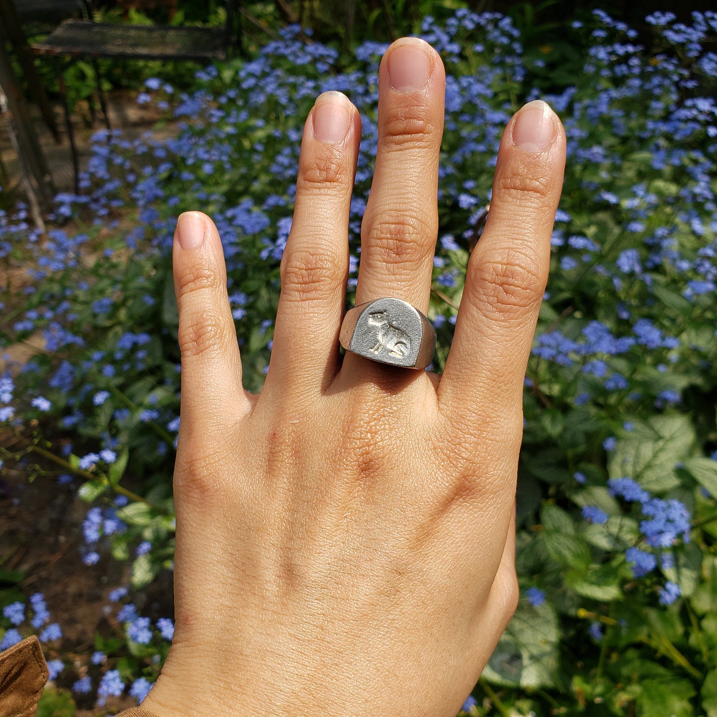 Capybara wax seal signet ring