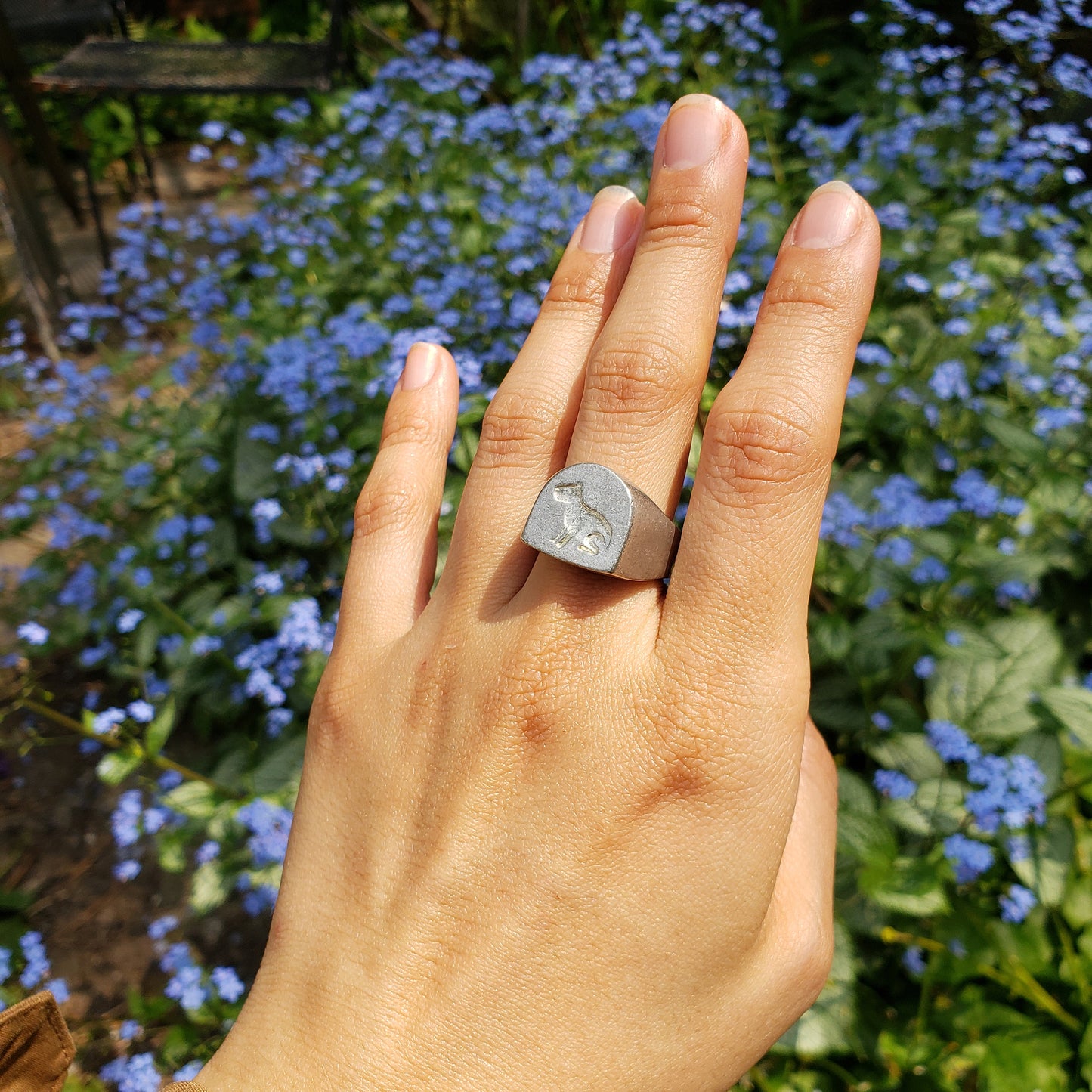 Capybara wax seal signet ring