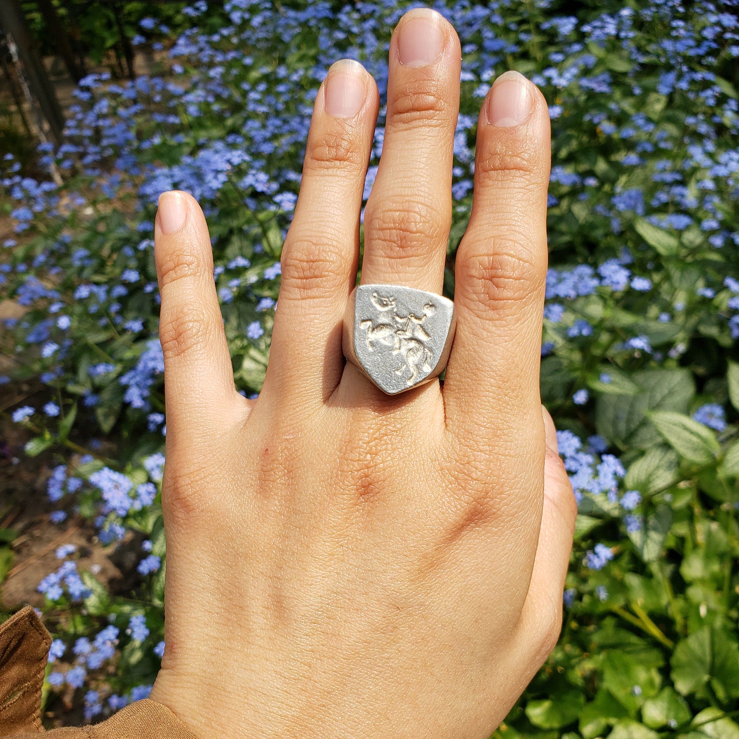 Headless horseman wax seal signet ring