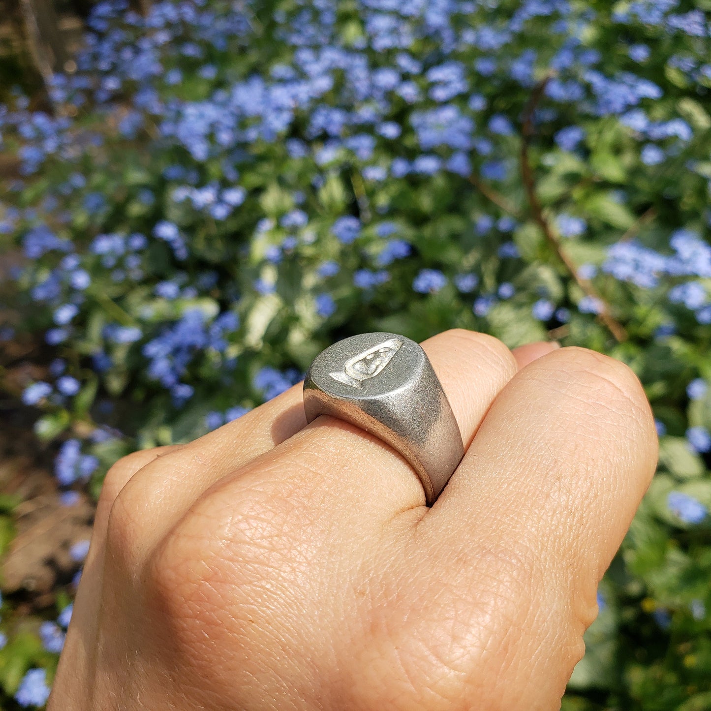 Lava lamp wax seal signet ring