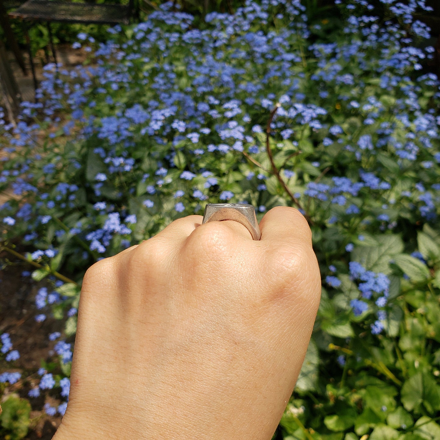 Mint wax seal signet ring