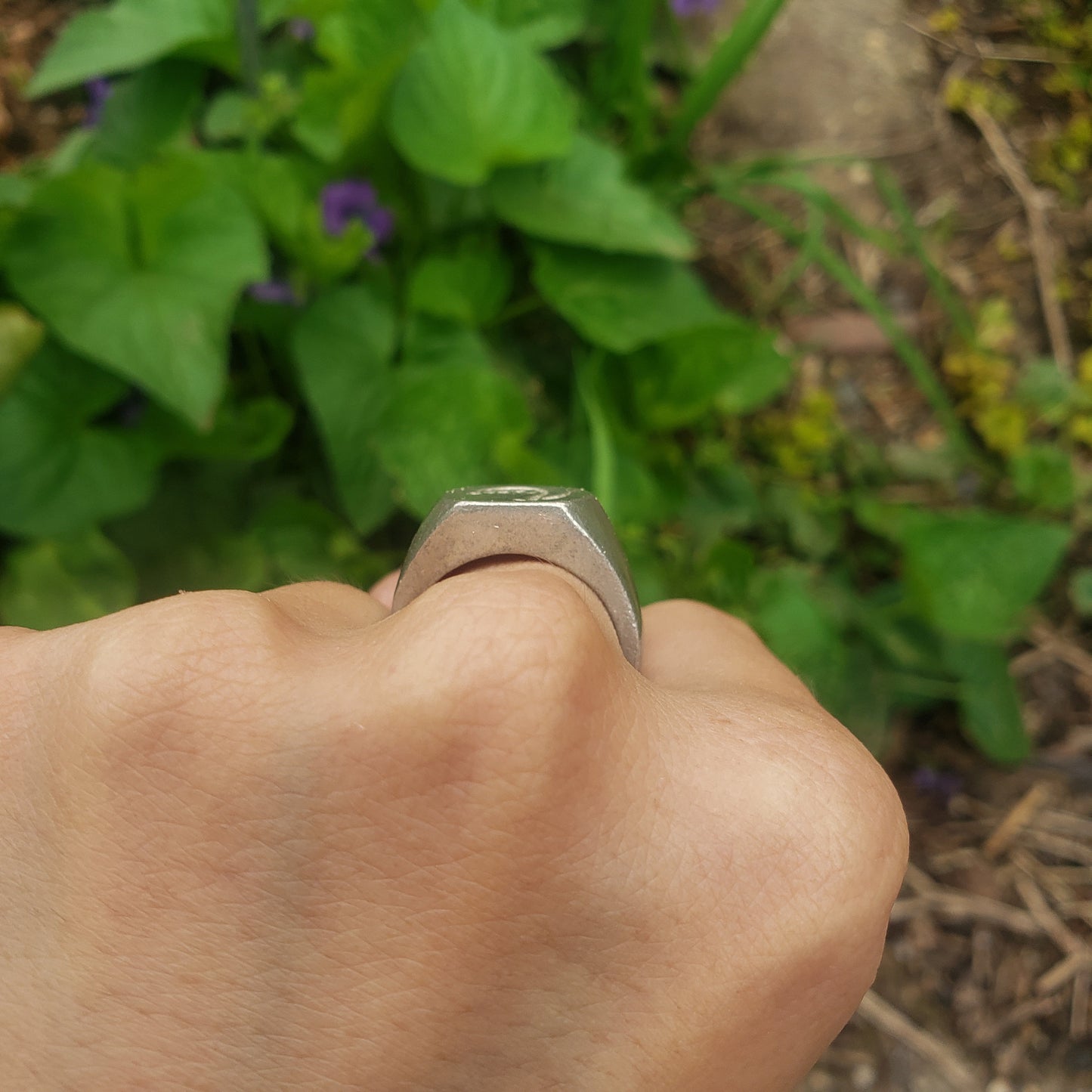 Lily of the valley wax seal signet ring