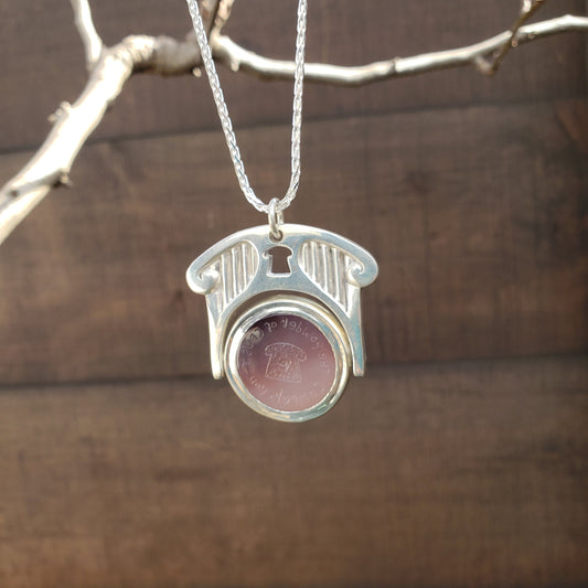 Agate toast pendant