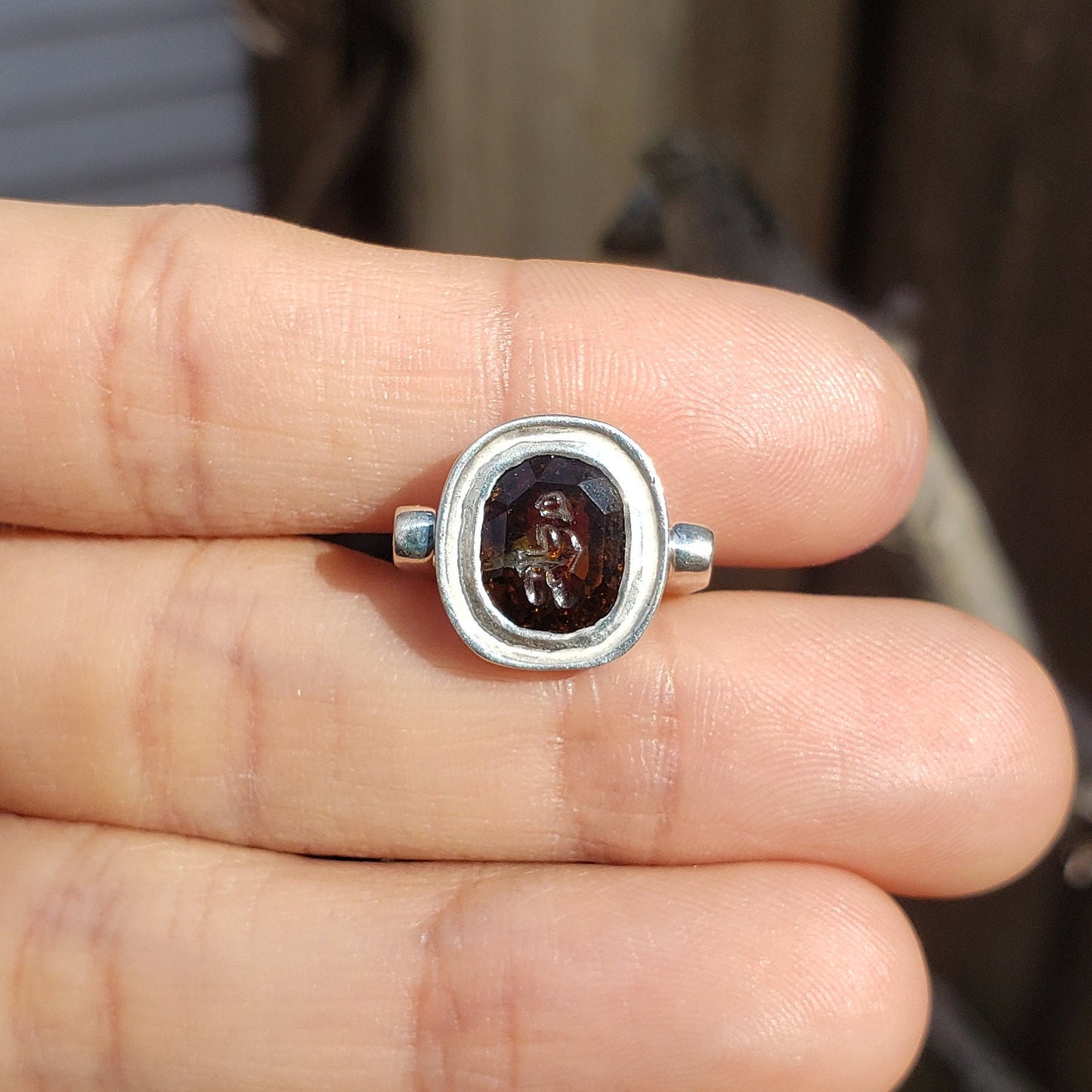 Tourmaline mooning butt pendant