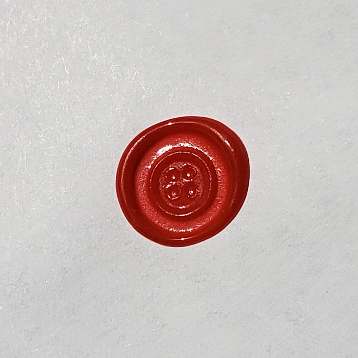 Button wax seal signet ring