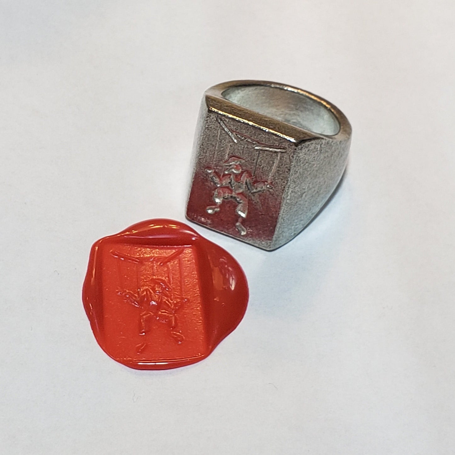 Puppet wax seal signet ring