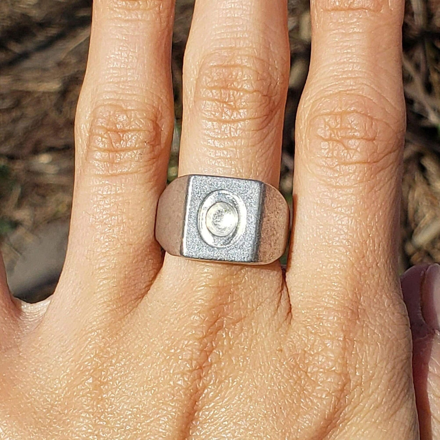 Bowler hat wax seal signet ring