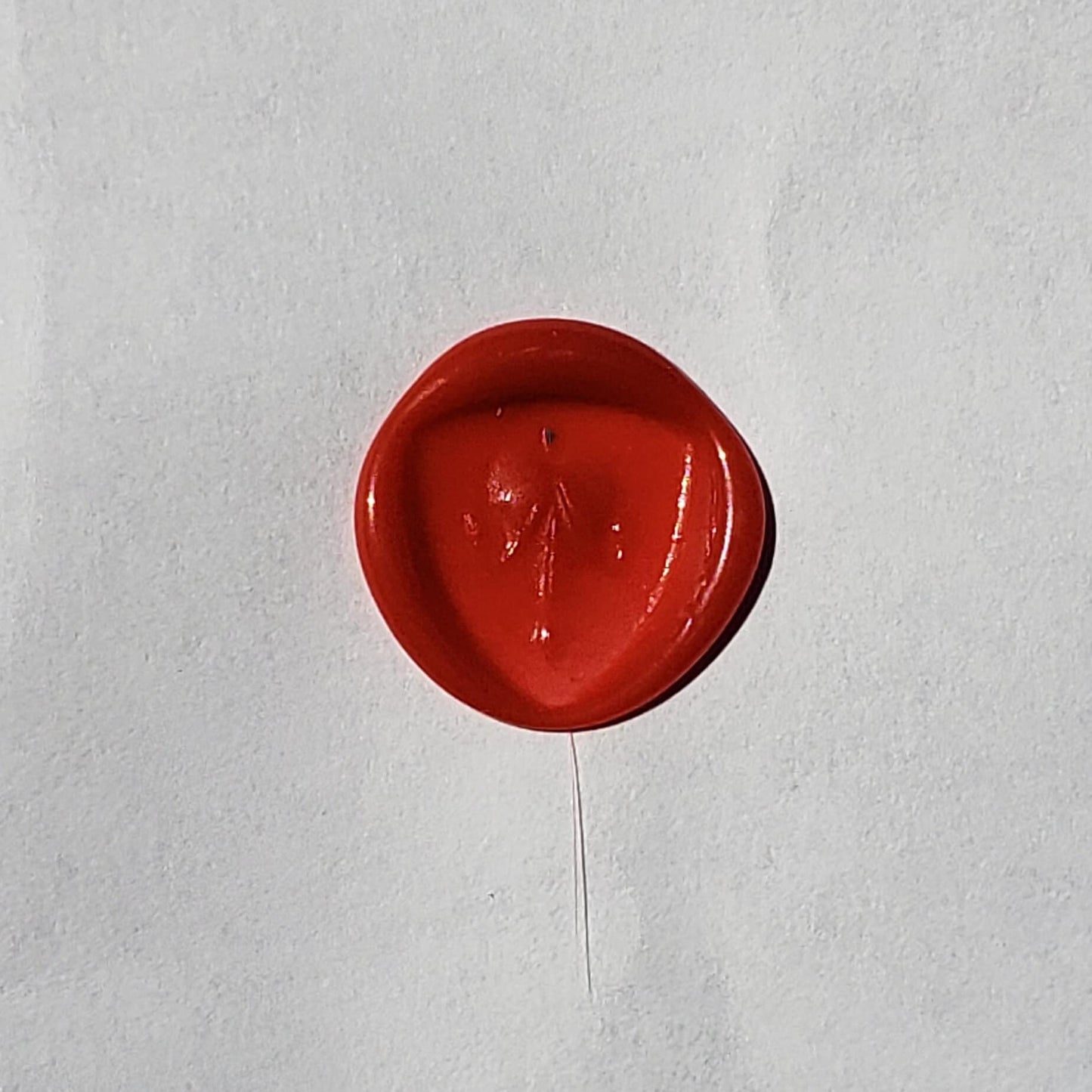 Bleeding heart flower wax seal signet ring