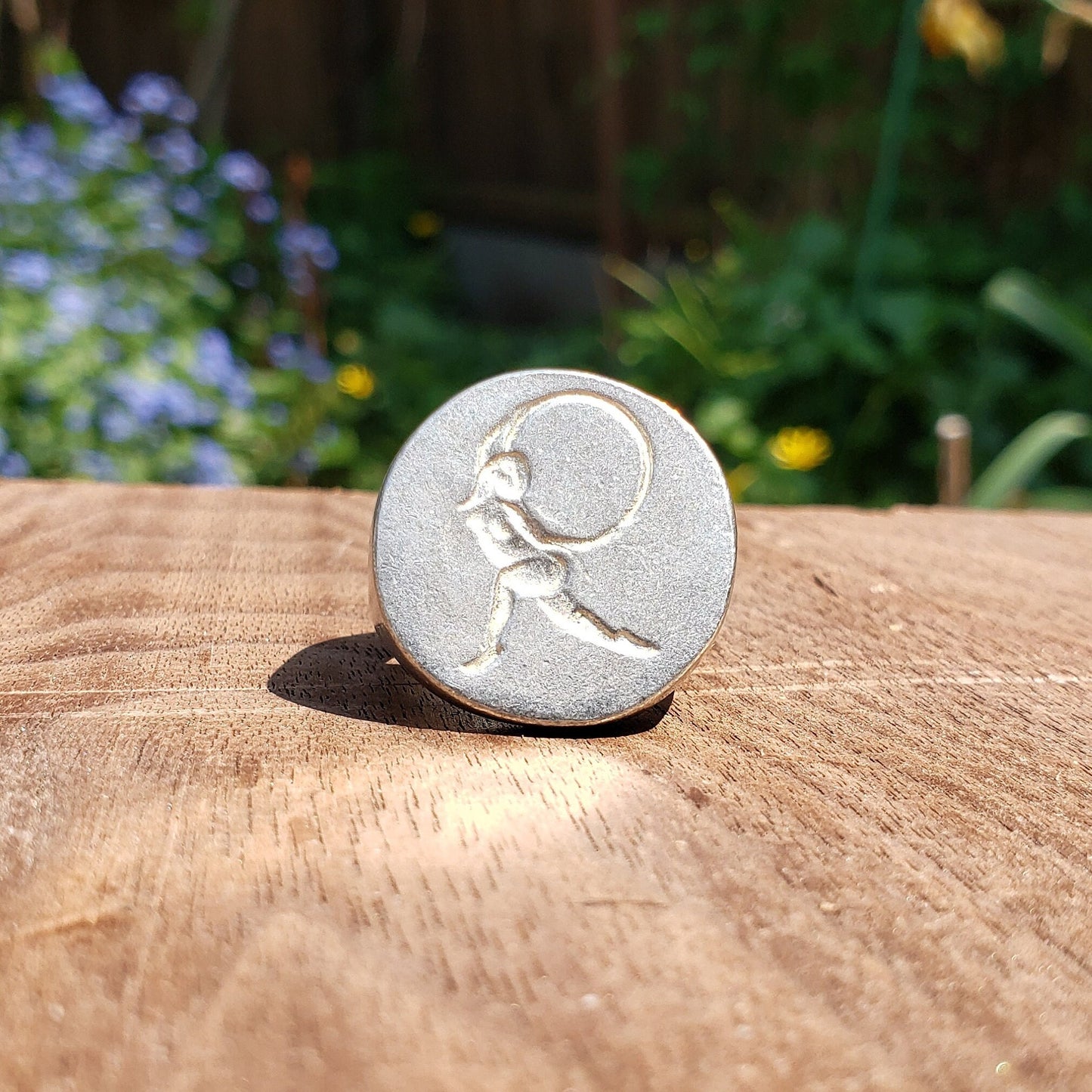 Gymnastics hoop wax seal signet ring