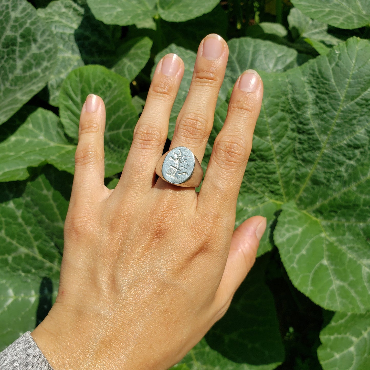 Jack in the box wax seal signet ring