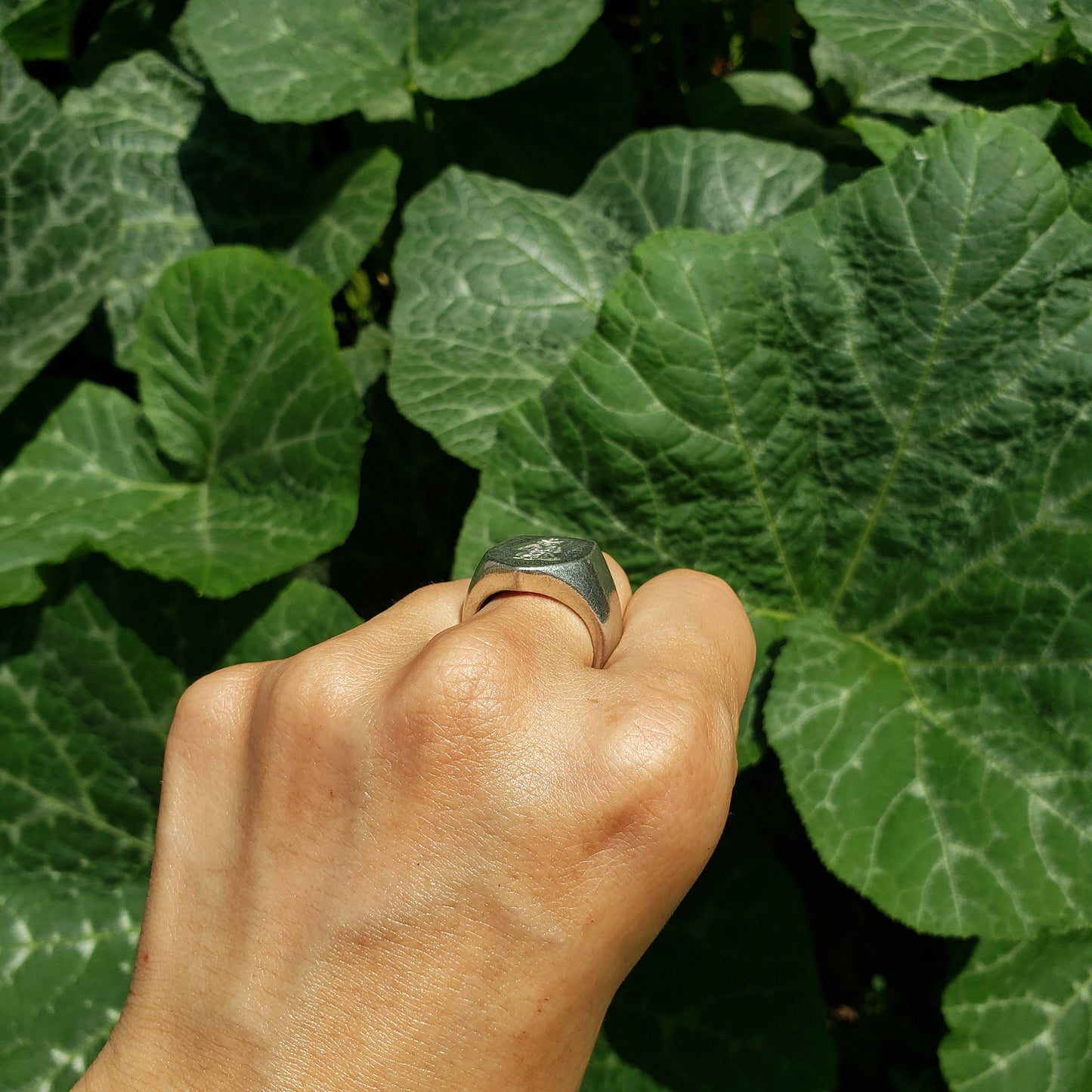 3 racoons in a trench coat wax seal signet ring