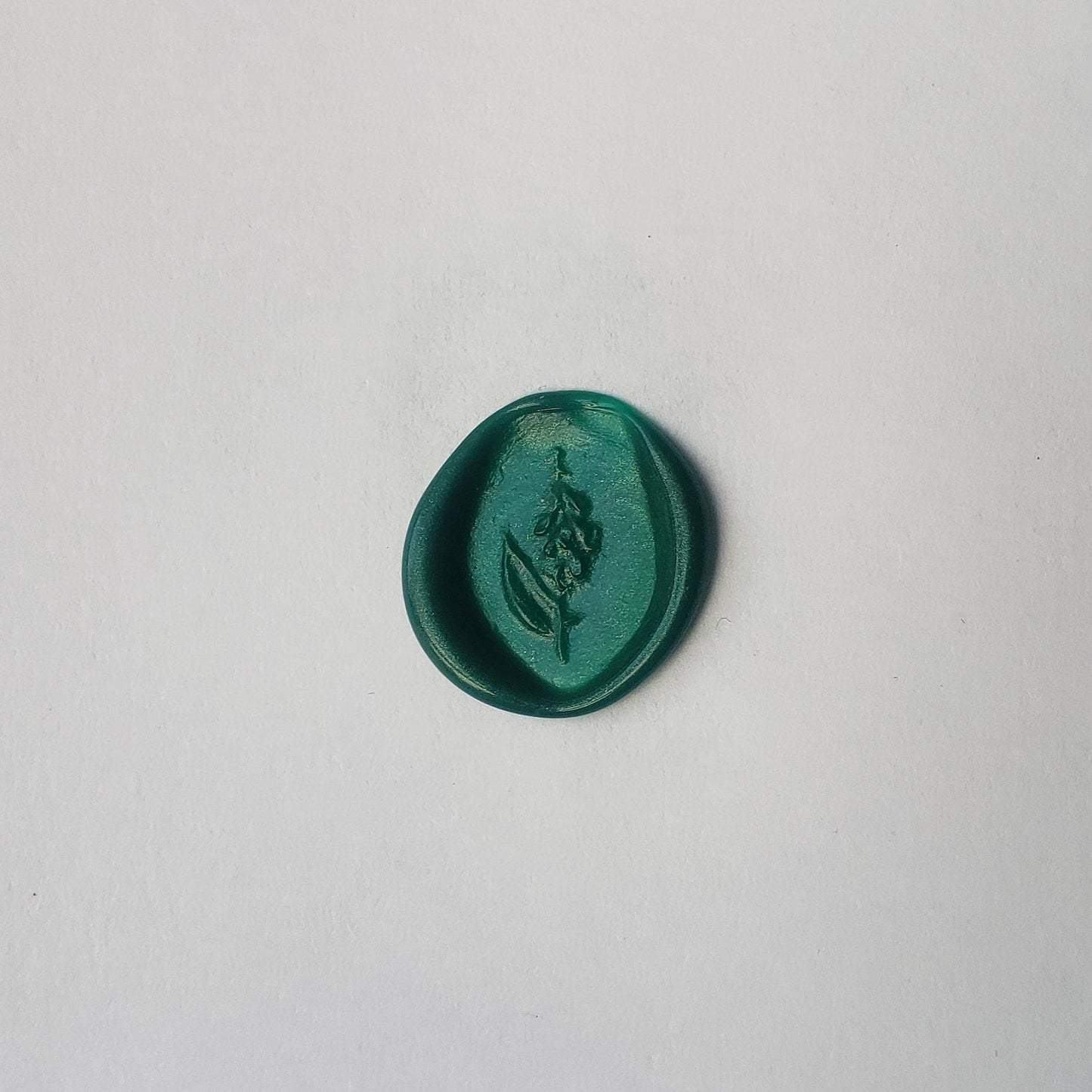 Foxglove wax seal signet ring