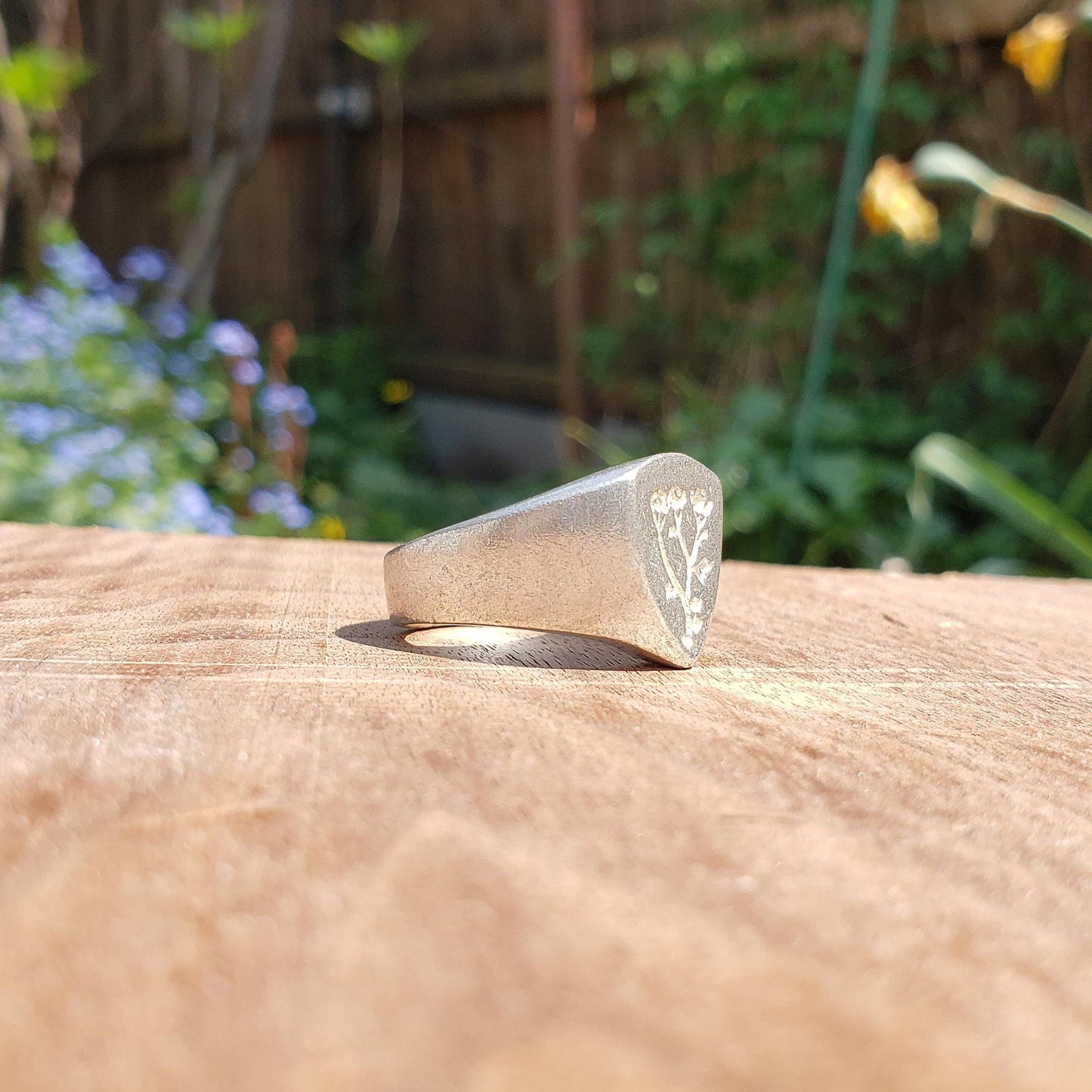 Yarrow wax seal signet ring