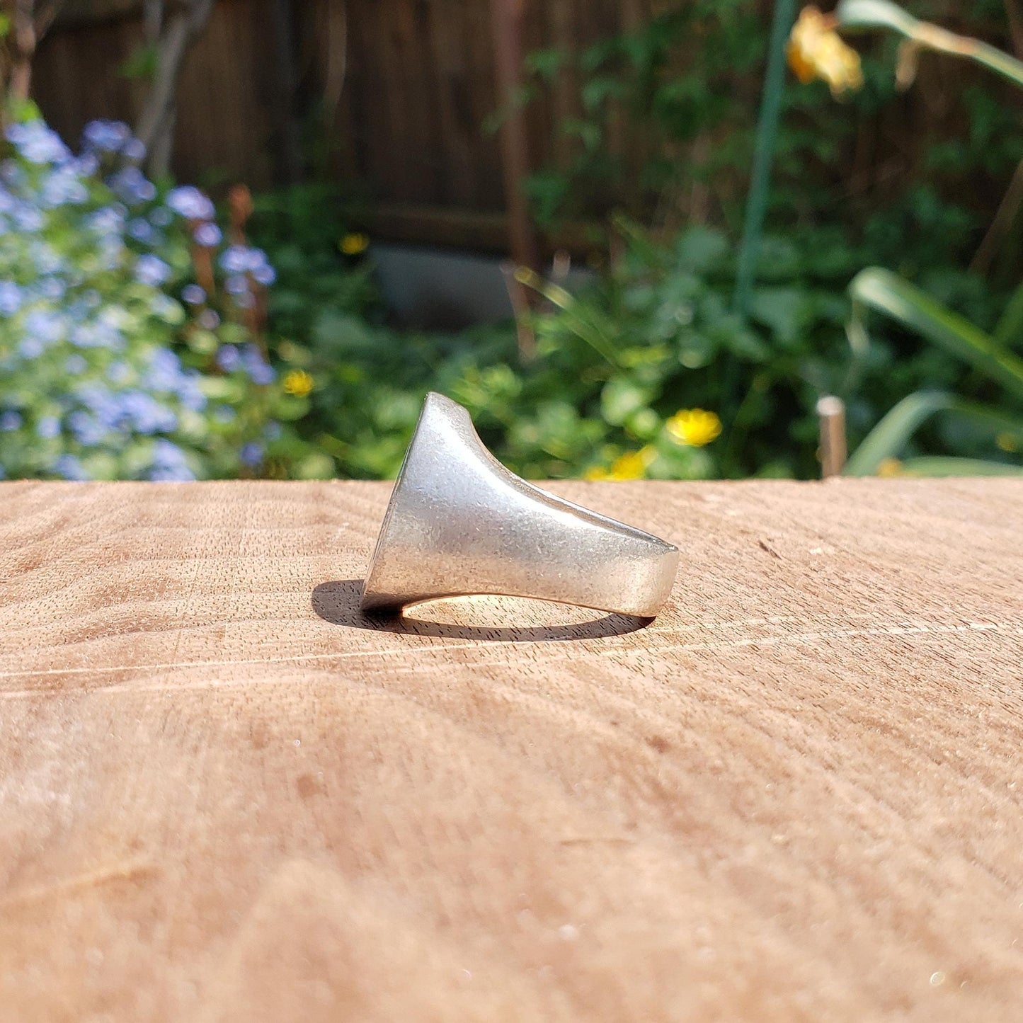 Penny farthing wax seal signet ring