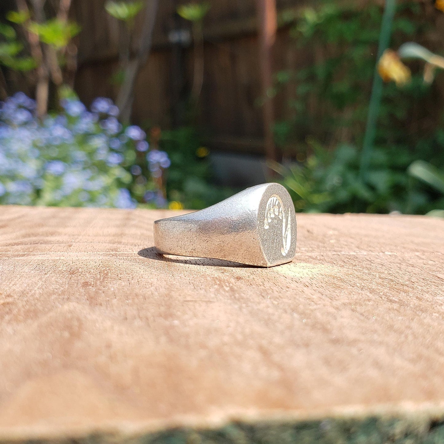 Lily of the valley wax seal signet ring