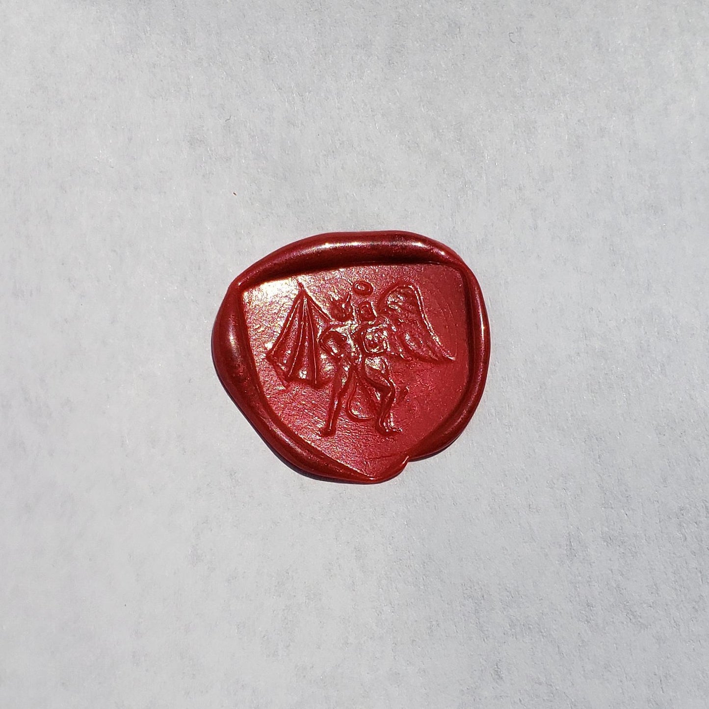 Angel devil friend wax seal signet ring