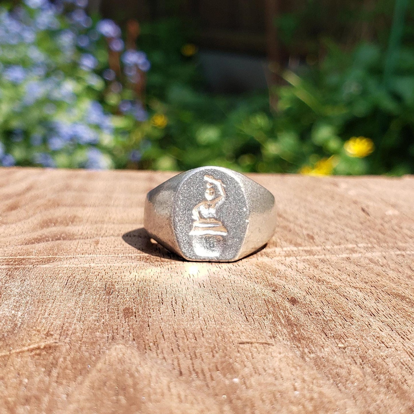 Drummer wax seal signet ring