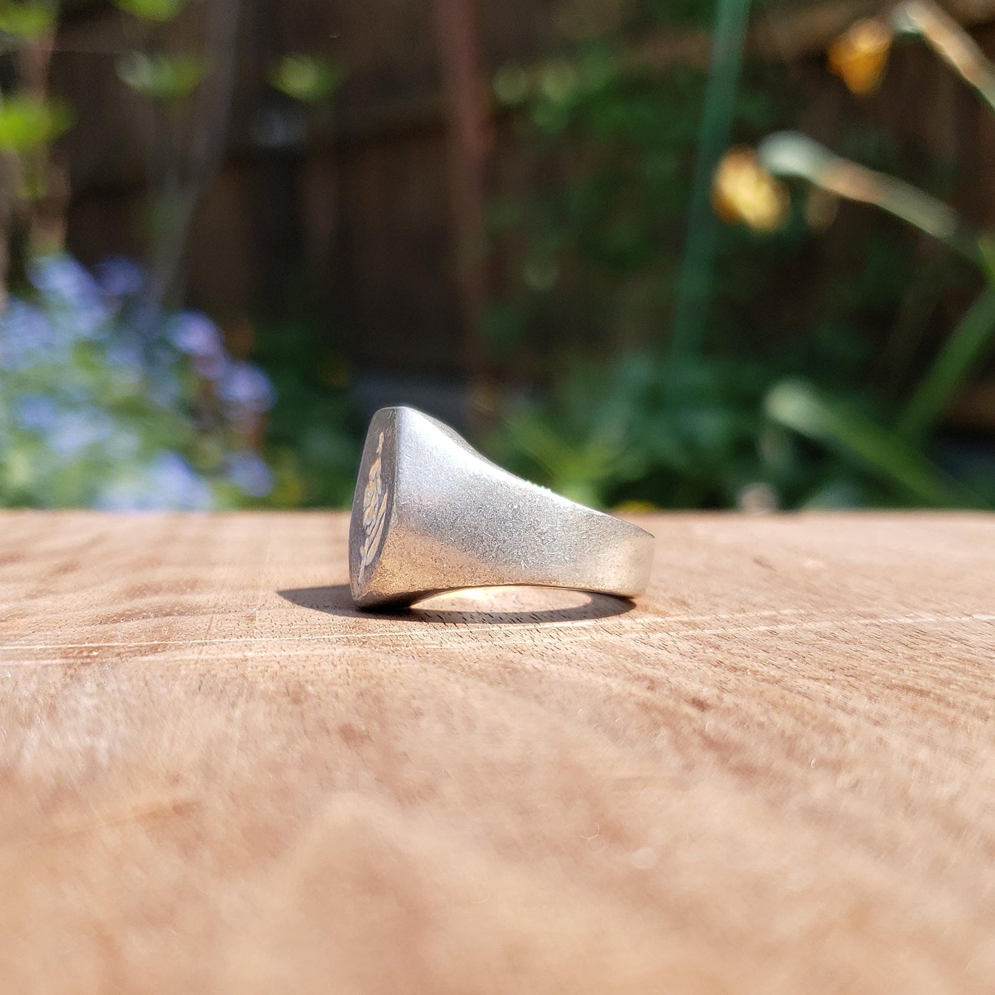 Foxglove wax seal signet ring