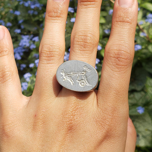 Freyja wax seal signet ring