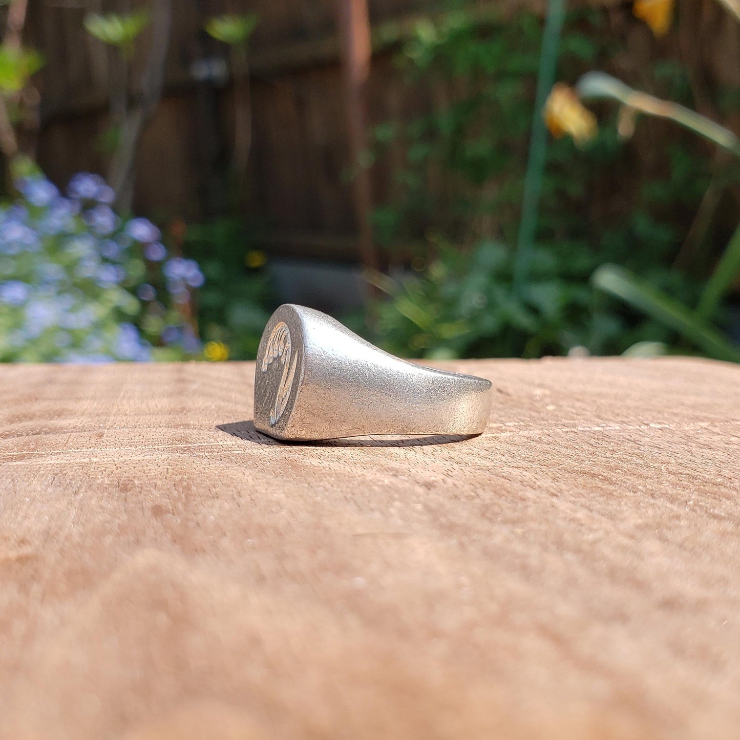 Lily of the valley wax seal signet ring