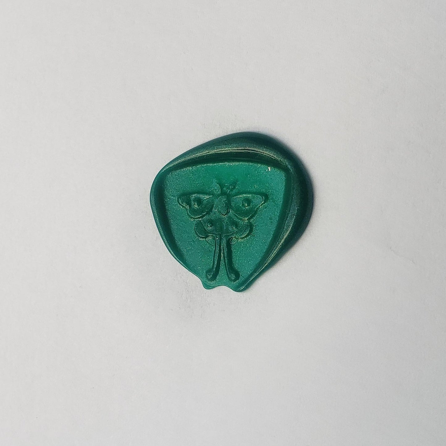 Luna moth wax seal signet ring