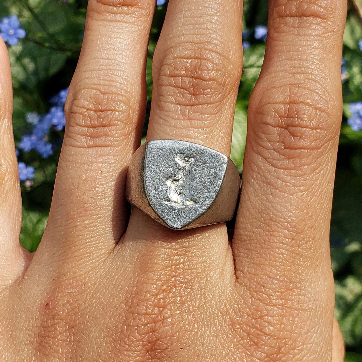 Prairie dog wax seal signet ring